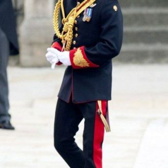 Il principe Harry, in alta uniforme