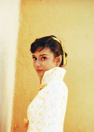 Audrey fotografata da Milton Green sul set del film