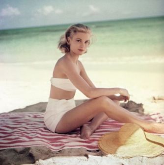 Grace Kelly, 1955, Montego Bay, Jamaica, by Howell Conant