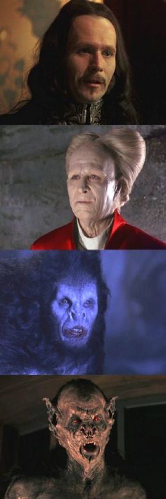 Le varie trasformazioni di Gary Oldman/ Dracula nel film
