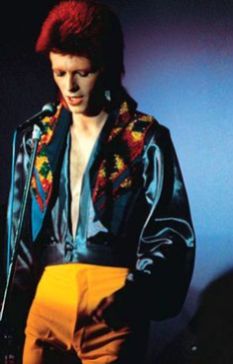 Bowie in blue and yellow