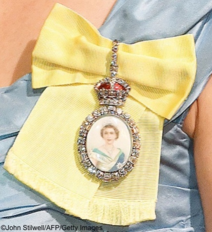 23 ottobre 2018. Banchetto di stato a Buckingham Palace. Royal Family Order.