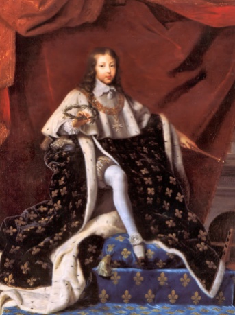 Henri Testelin, Luigi XIV, 1648. Luigi divenne re in età molto tenera e