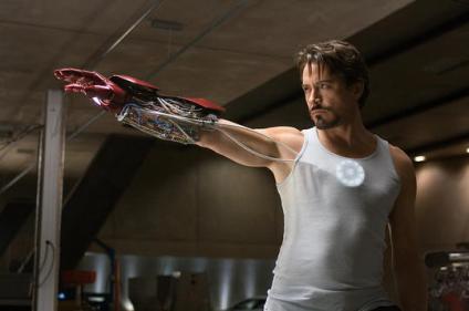 Iron Man. Robert Downey Jr. nel film del 2008.